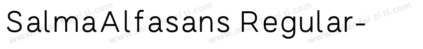 SalmaAlfasans Regular字体转换